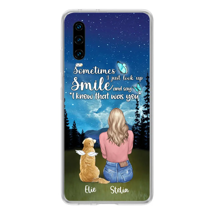 Custom Personalized Lost Pet Mom Phone Case - Girl With Upto 4 Pets - Phone Case For Xiaomi, Huawei and Oppo - PU2YLV