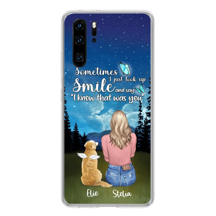 Custom Personalized Lost Pet Mom Phone Case - Girl With Upto 4 Pets - Phone Case For Xiaomi, Huawei and Oppo - PU2YLV