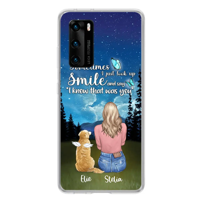 Custom Personalized Lost Pet Mom Phone Case - Girl With Upto 4 Pets - Phone Case For Xiaomi, Huawei and Oppo - PU2YLV