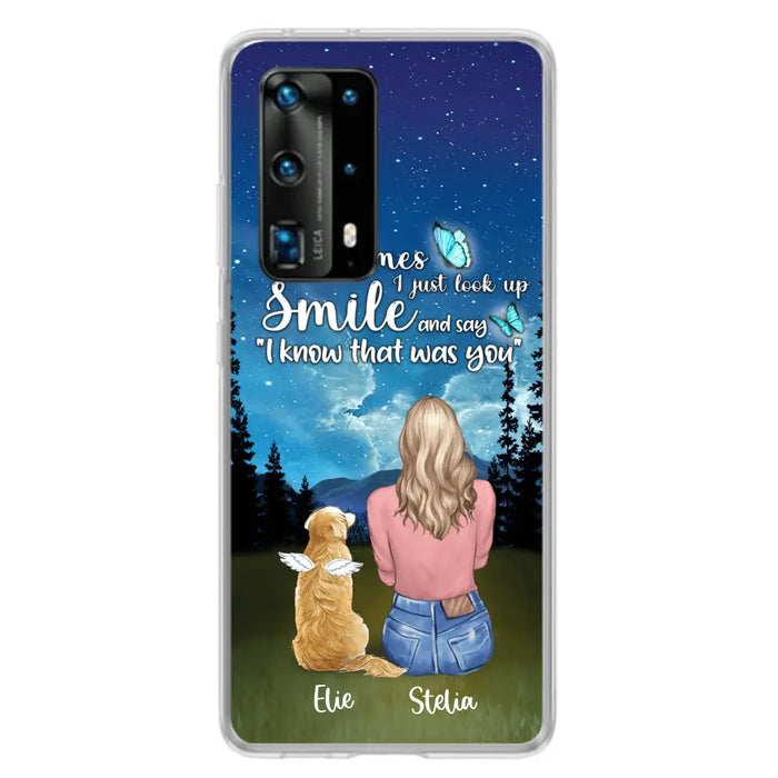 Custom Personalized Lost Pet Mom Phone Case - Girl With Upto 4 Pets - Phone Case For Xiaomi, Huawei and Oppo - PU2YLV