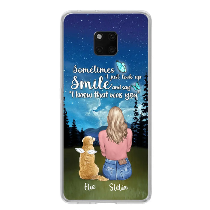 Custom Personalized Lost Pet Mom Phone Case - Girl With Upto 4 Pets - Phone Case For Xiaomi, Huawei and Oppo - PU2YLV