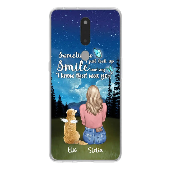 Custom Personalized Lost Pet Mom Phone Case - Girl With Upto 4 Pets - Phone Case For Xiaomi, Huawei and Oppo - PU2YLV