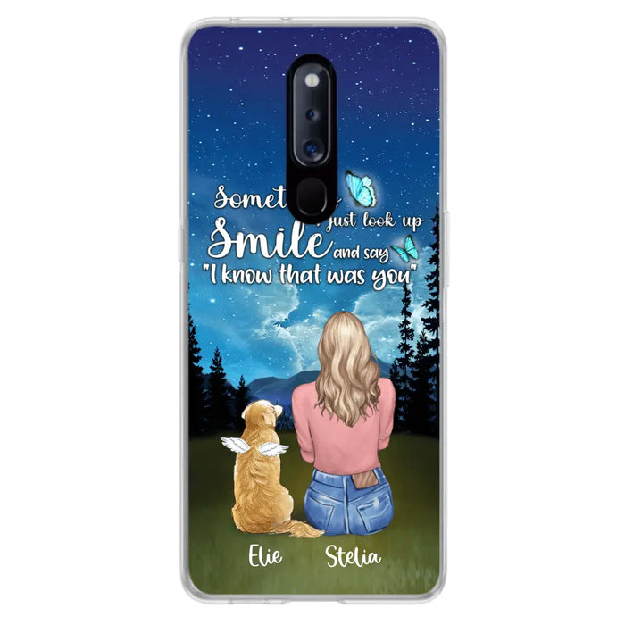 Custom Personalized Lost Pet Mom Phone Case - Girl With Upto 4 Pets - Phone Case For Xiaomi, Huawei and Oppo - PU2YLV