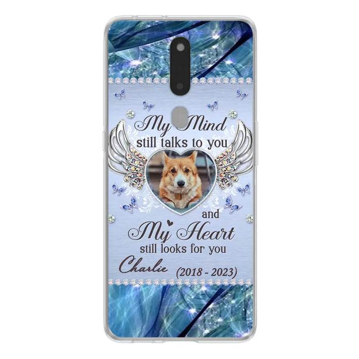 Personalized Memorial Pet Phone Case - Upload Photo - Memorial Gift Idea For Pet Lovers - My Mind Still Talks To You - Case For Oppo/Xiaomi/Huawei