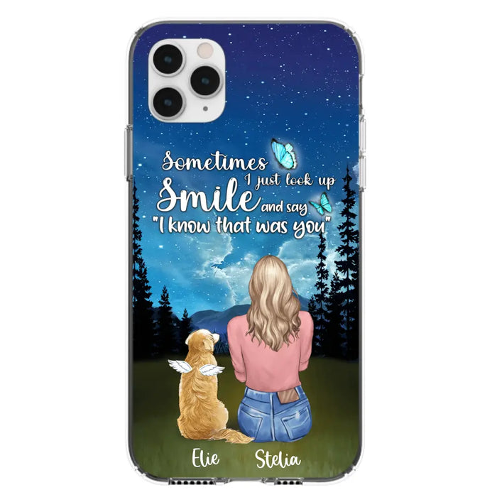 Custom Personalized Lost Pet Mom Phone Case - Girl With Upto 4 Pets - Phone Case For iPhone and Samsung - PU2YLV