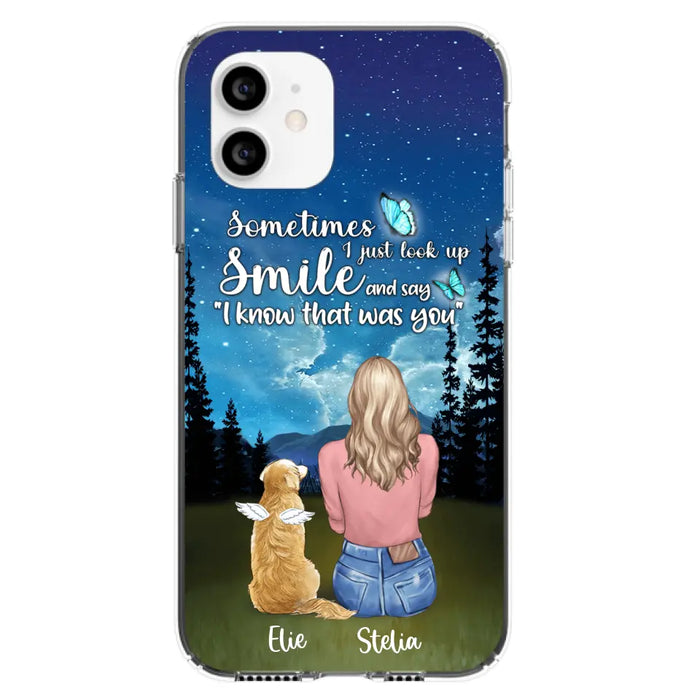 Custom Personalized Lost Pet Mom Phone Case - Girl With Upto 4 Pets - Phone Case For iPhone and Samsung - PU2YLV