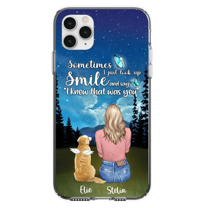 Custom Personalized Lost Pet Mom Phone Case - Girl With Upto 4 Pets - Phone Case For iPhone and Samsung - PU2YLV