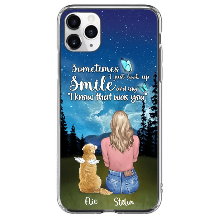 Custom Personalized Lost Pet Mom Phone Case - Girl With Upto 4 Pets - Phone Case For iPhone and Samsung - PU2YLV