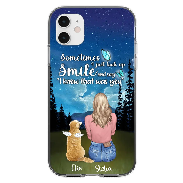 Custom Personalized Lost Pet Mom Phone Case - Girl With Upto 4 Pets - Phone Case For iPhone and Samsung - PU2YLV