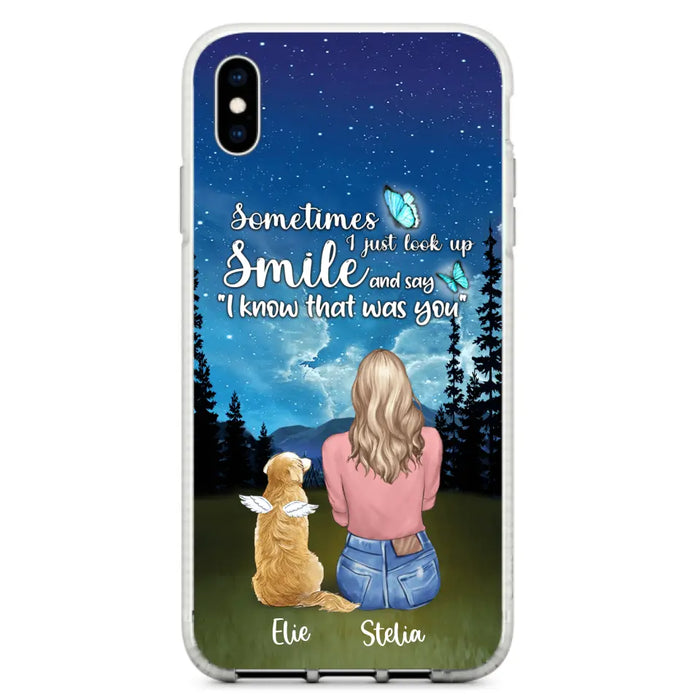 Custom Personalized Lost Pet Mom Phone Case - Girl With Upto 4 Pets - Phone Case For iPhone and Samsung - PU2YLV