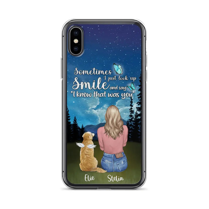 Custom Personalized Lost Pet Mom Phone Case - Girl With Upto 4 Pets - Phone Case For iPhone and Samsung - PU2YLV