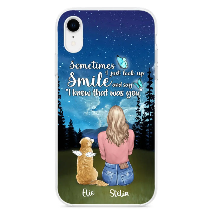 Custom Personalized Lost Pet Mom Phone Case - Girl With Upto 4 Pets - Phone Case For iPhone and Samsung - PU2YLV