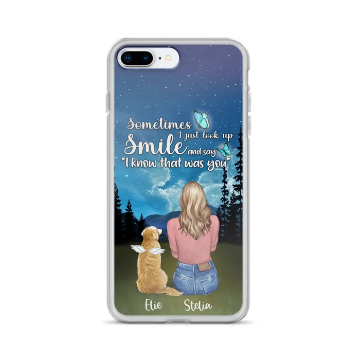 Custom Personalized Lost Pet Mom Phone Case - Girl With Upto 4 Pets - Phone Case For iPhone and Samsung - PU2YLV