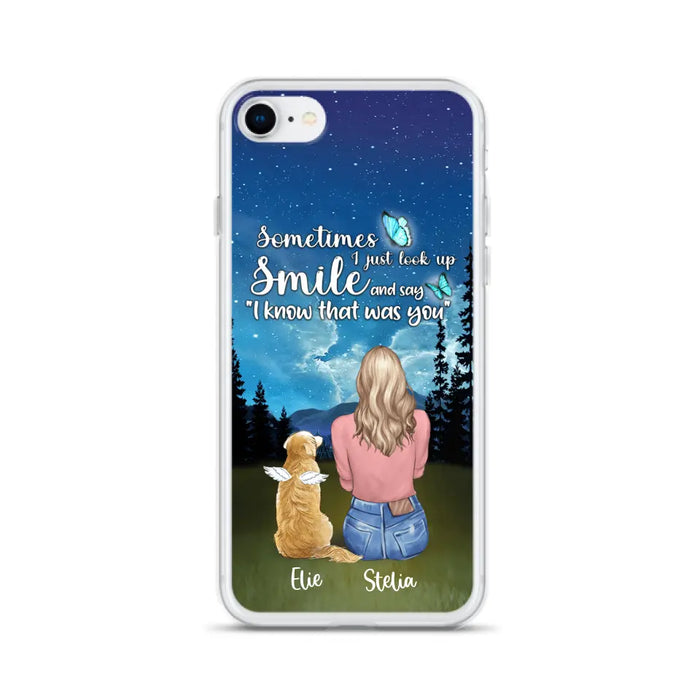 Custom Personalized Lost Pet Mom Phone Case - Girl With Upto 4 Pets - Phone Case For iPhone and Samsung - PU2YLV