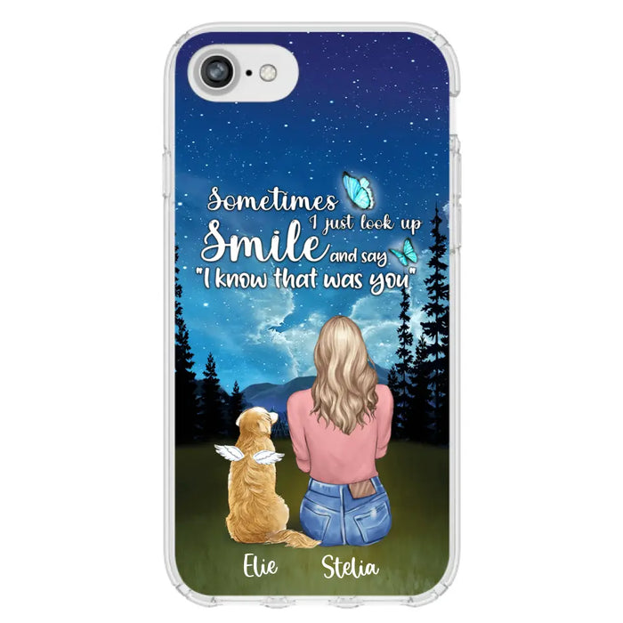 Custom Personalized Lost Pet Mom Phone Case - Girl With Upto 4 Pets - Phone Case For iPhone and Samsung - PU2YLV