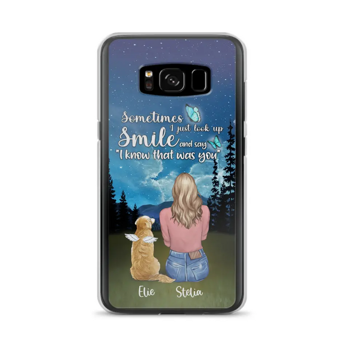 Custom Personalized Lost Pet Mom Phone Case - Girl With Upto 4 Pets - Phone Case For iPhone and Samsung - PU2YLV