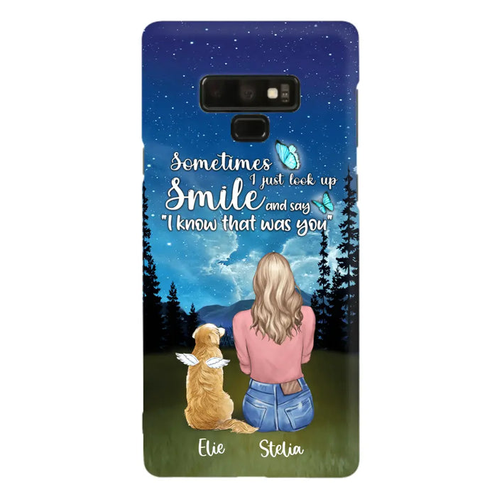 Custom Personalized Lost Pet Mom Phone Case - Girl With Upto 4 Pets - Phone Case For iPhone and Samsung - PU2YLV