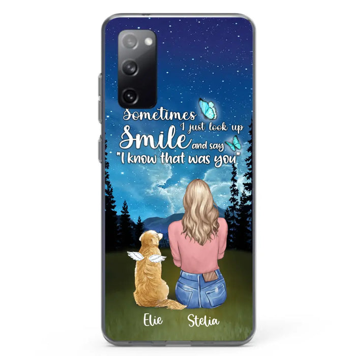 Custom Personalized Lost Pet Mom Phone Case - Girl With Upto 4 Pets - Phone Case For iPhone and Samsung - PU2YLV