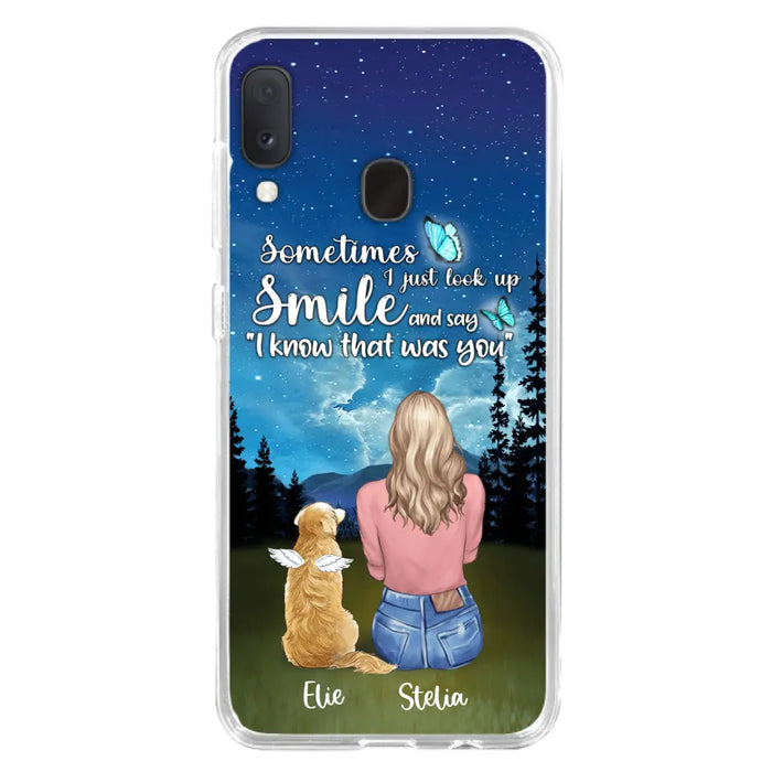 Custom Personalized Lost Pet Mom Phone Case - Girl With Upto 4 Pets - Phone Case For iPhone and Samsung - PU2YLV