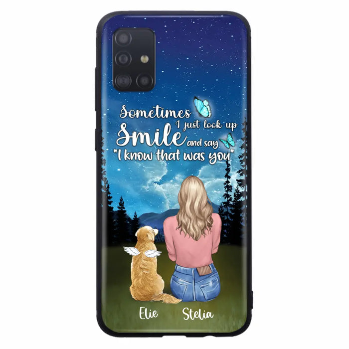 Custom Personalized Lost Pet Mom Phone Case - Girl With Upto 4 Pets - Phone Case For iPhone and Samsung - PU2YLV