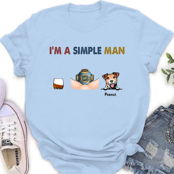 Custom Personalized Funny T-shirt - I'm A Simple Man