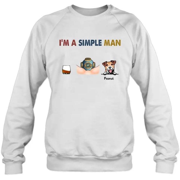 Custom Personalized Funny T-shirt - I'm A Simple Man