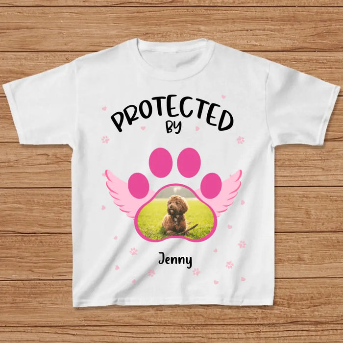 Custom Personalized Dog Photo Kid T-Shirt - Upto 4 Dogs - Best Gift Idea For Baby/Dog Owners - Protected By