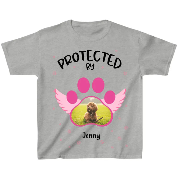 Custom Personalized Dog Photo Kid T-Shirt - Upto 4 Dogs - Best Gift Idea For Baby/Dog Owners - Protected By