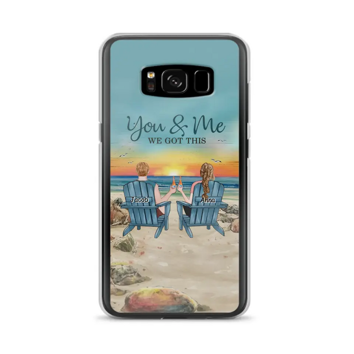 Custom Personalized Couple Phone Case - Gift Idea For Couple/ Valentines Day - You & Me We Got This - Case For iPhone/ Samsung