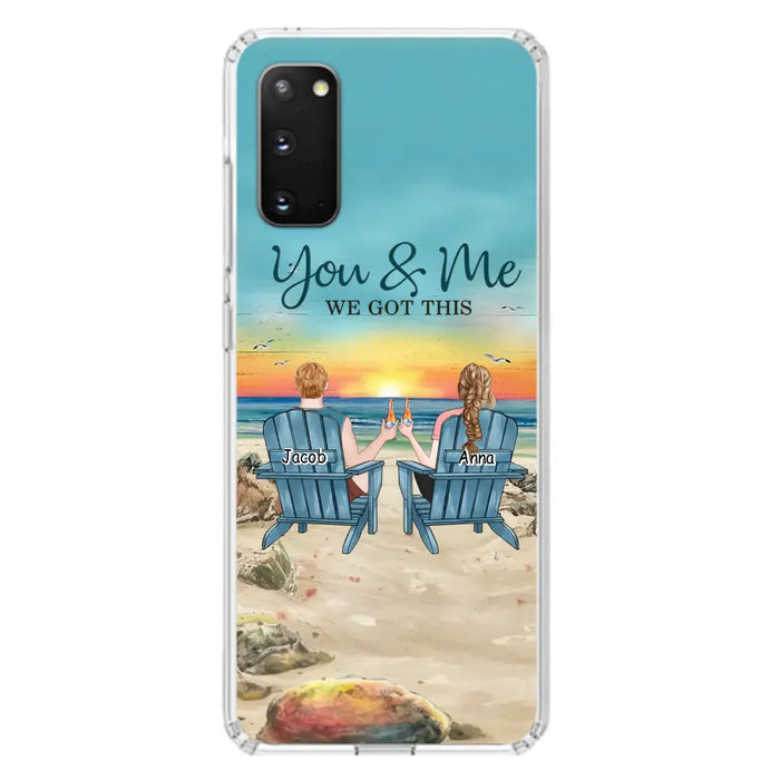 Custom Personalized Couple Phone Case - Gift Idea For Couple/ Valentines Day - You & Me We Got This - Case For iPhone/ Samsung