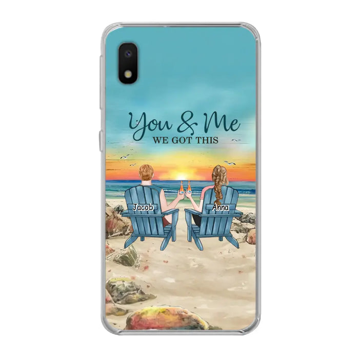 Custom Personalized Couple Phone Case - Gift Idea For Couple/ Valentines Day - You & Me We Got This - Case For iPhone/ Samsung