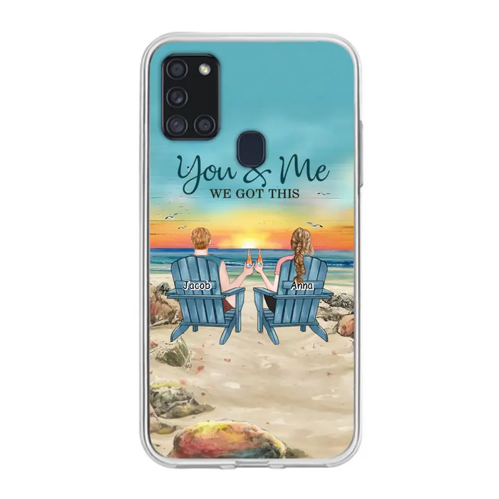 Custom Personalized Couple Phone Case - Gift Idea For Couple/ Valentines Day - You & Me We Got This - Case For iPhone/ Samsung