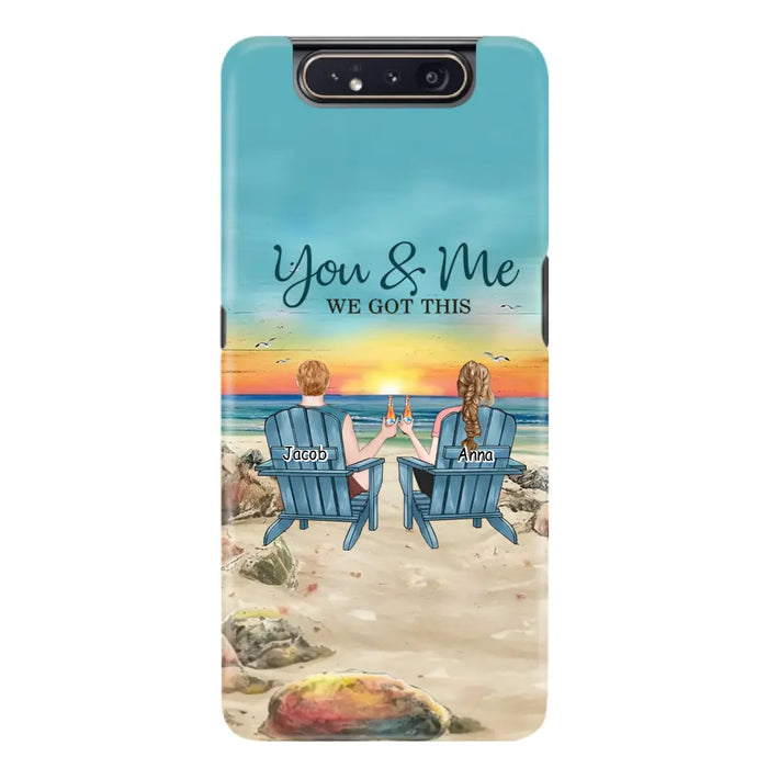 Custom Personalized Couple Phone Case - Gift Idea For Couple/ Valentines Day - You & Me We Got This - Case For iPhone/ Samsung