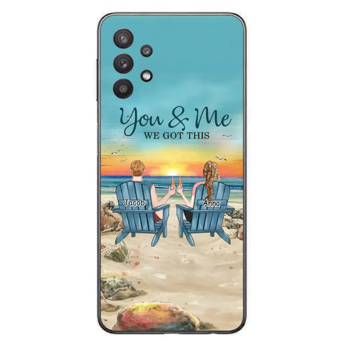 Custom Personalized Couple Phone Case - Gift Idea For Couple/ Valentines Day - You & Me We Got This - Case For iPhone/ Samsung