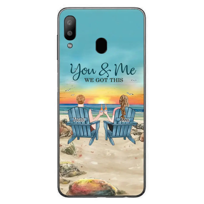 Custom Personalized Couple Phone Case - Gift Idea For Couple/ Valentines Day - You & Me We Got This - Case For iPhone/ Samsung