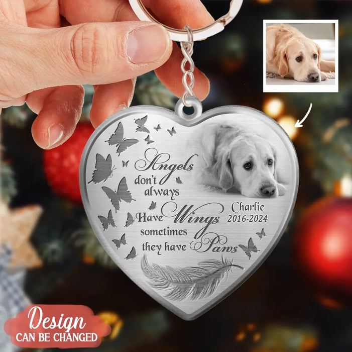 Custom Personalized Photo Heart Acrylic Keychain - Memorial Gift Idea - If Love Could Have Saved You, You Would Have Lived Forever