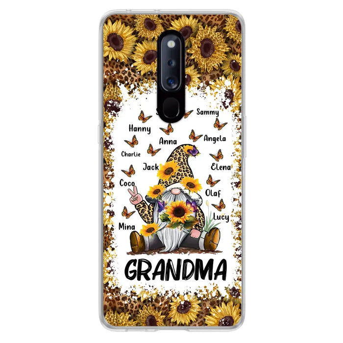 Personalized Sunflower Grandma Phone Case - Gift Idea For Grandma - Up to 12 Kids - Case For Oppo/Xiaomi/Huawei