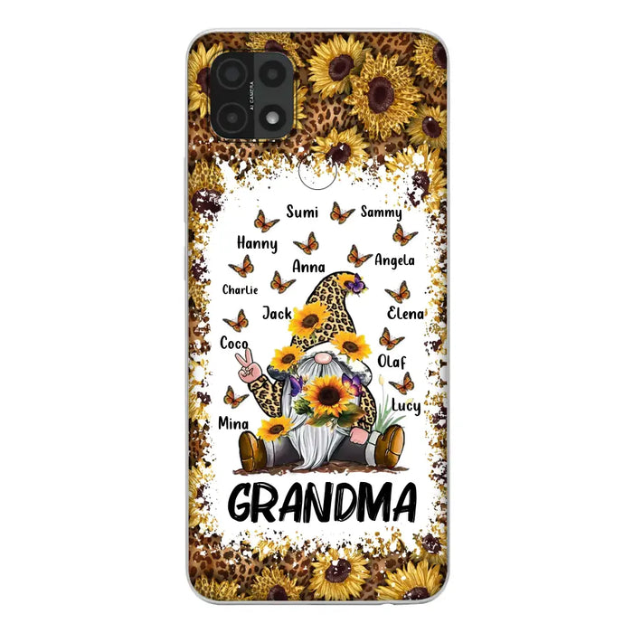 Personalized Sunflower Grandma Phone Case - Gift Idea For Grandma - Up to 12 Kids - Case For Oppo/Xiaomi/Huawei