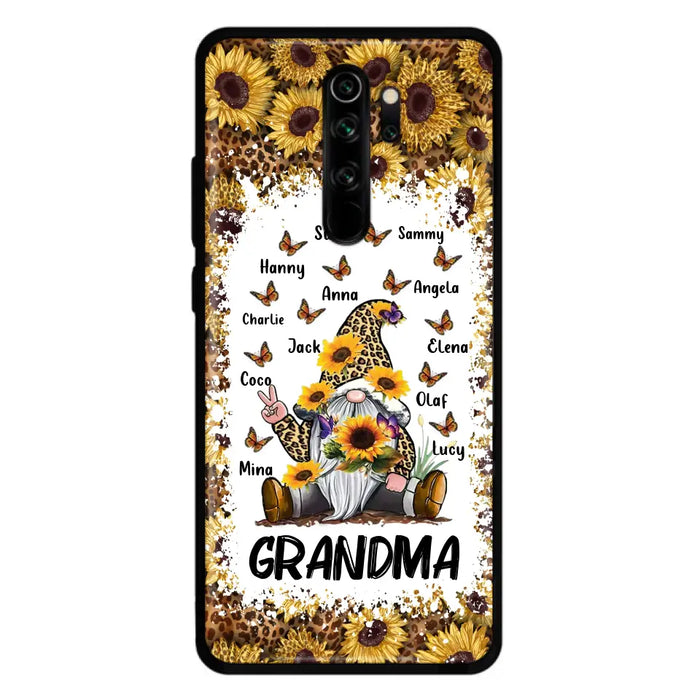 Personalized Sunflower Grandma Phone Case - Gift Idea For Grandma - Up to 12 Kids - Case For Oppo/Xiaomi/Huawei