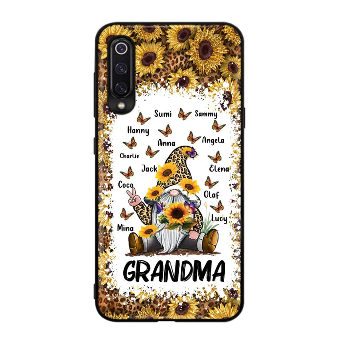 Personalized Sunflower Grandma Phone Case - Gift Idea For Grandma - Up to 12 Kids - Case For Oppo/Xiaomi/Huawei