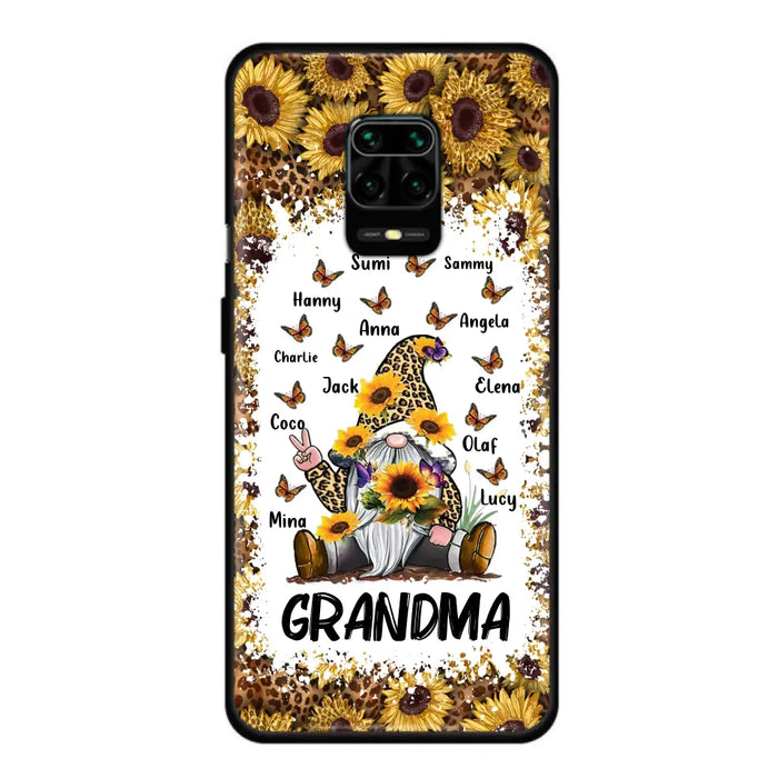 Personalized Sunflower Grandma Phone Case - Gift Idea For Grandma - Up to 12 Kids - Case For Oppo/Xiaomi/Huawei