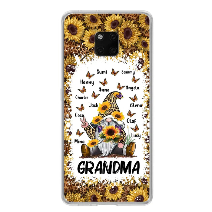 Personalized Sunflower Grandma Phone Case - Gift Idea For Grandma - Up to 12 Kids - Case For Oppo/Xiaomi/Huawei