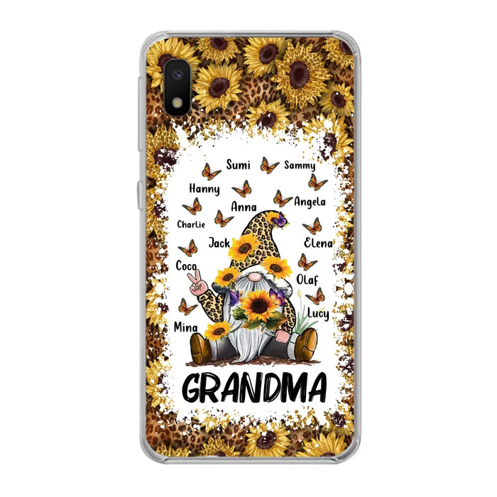 Personalized Sunflower Grandma Phone Case - Gift Idea For Grandma - Up to 12 Kids - Case For iPhone/Samsung