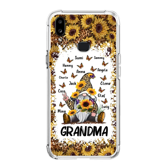 Personalized Sunflower Grandma Phone Case - Gift Idea For Grandma - Up to 12 Kids - Case For iPhone/Samsung