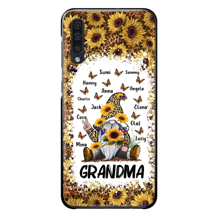 Personalized Sunflower Grandma Phone Case - Gift Idea For Grandma - Up to 12 Kids - Case For iPhone/Samsung