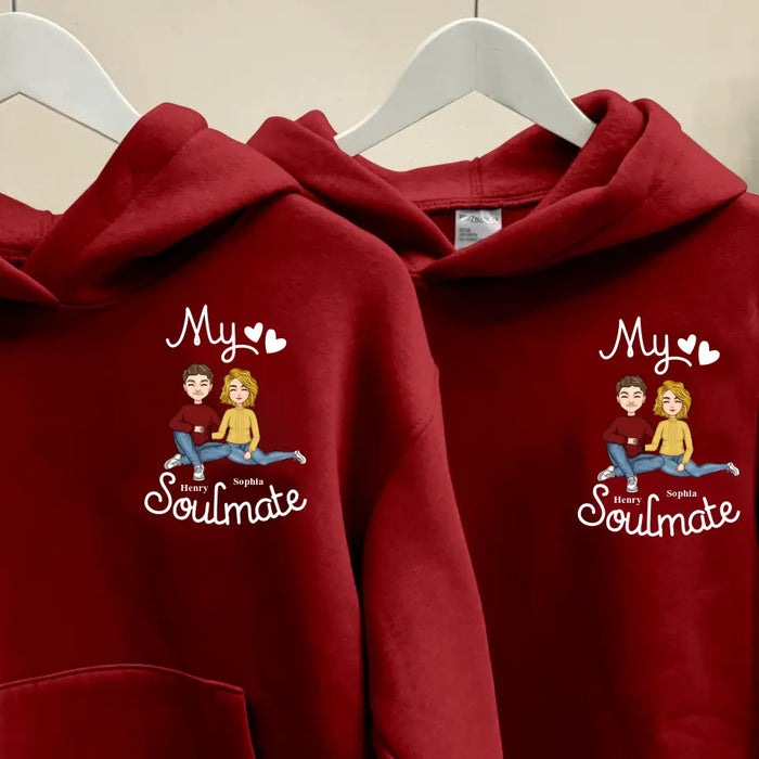 Custom Personalized Couple Hoodie - Valentine's Day Gift Idea for Couple/ Valentine 2024 - My Soulmate