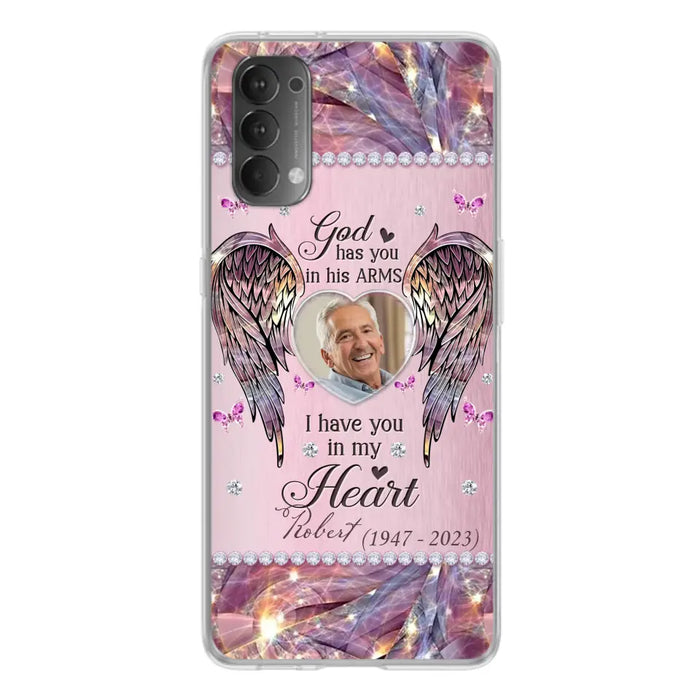 Custom Personalized Memorial Phone Case - Memorial Gift Idea For Family - Case For Oppo/Xiaomi/Huawei - God Has You In His Arms