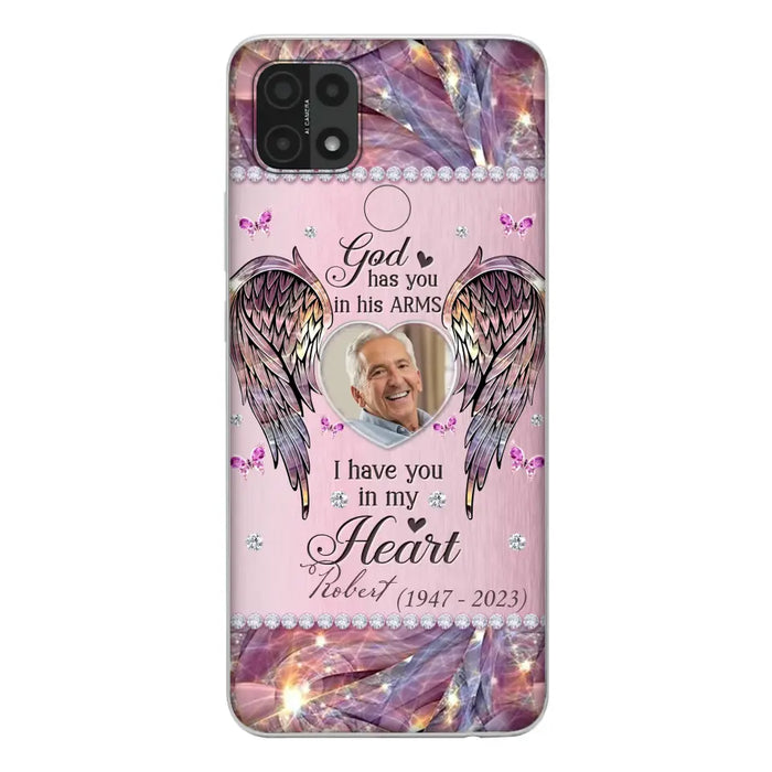 Custom Personalized Memorial Phone Case - Memorial Gift Idea For Family - Case For Oppo/Xiaomi/Huawei - God Has You In His Arms