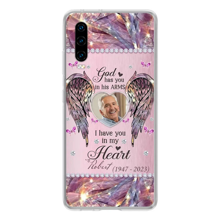 Custom Personalized Memorial Phone Case - Memorial Gift Idea For Family - Case For Oppo/Xiaomi/Huawei - God Has You In His Arms