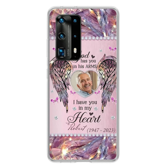 Custom Personalized Memorial Phone Case - Memorial Gift Idea For Family - Case For Oppo/Xiaomi/Huawei - God Has You In His Arms